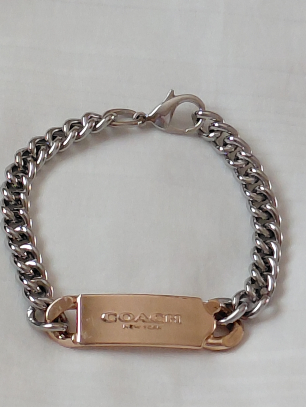 Coach New York Gold Silver Bracelet